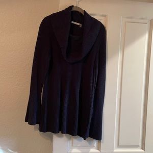 Super soft navy cowl neck sweater